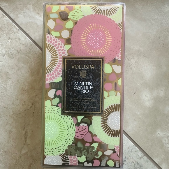 Voluspa Mini tin candle trio set new! - Picture 1 of 4